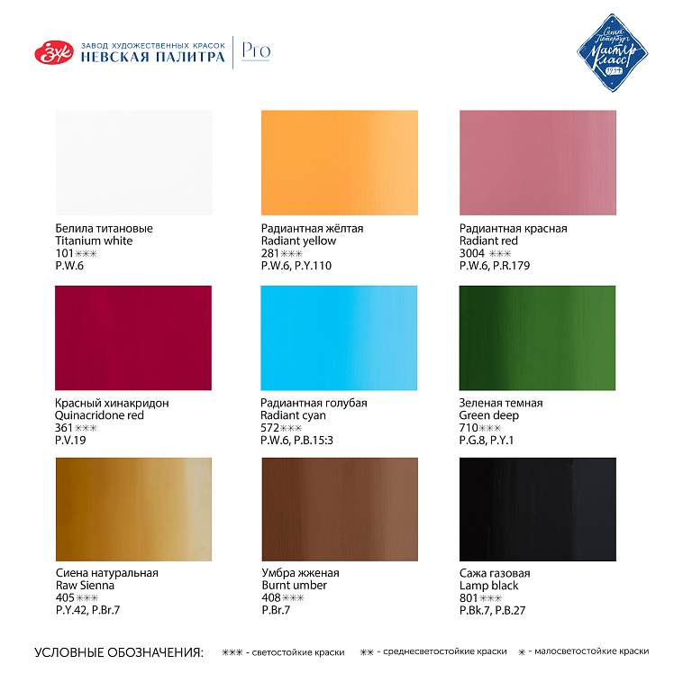 Набор гуаши Мастер-Класс "Портрет" 9 шт х 20 мл, картон 606x758